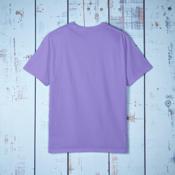 Find Your Paradise Beach Footprints Tee | Garment-Dyed Coastal Graphic - FIVE TIDES APPAREL