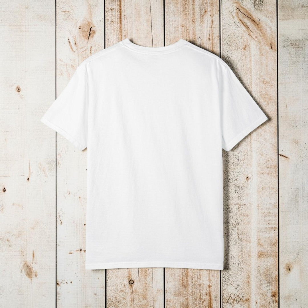 Find Your Paradise Tee | Garment-Dyed Beach Sunset Graphic - FIVE TIDES APPAREL