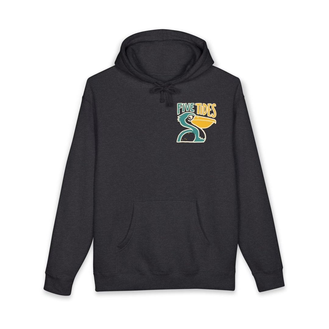 Five Tides Pelican Hoodie – Coastal Surf Crewneck - FIVE TIDES APPAREL