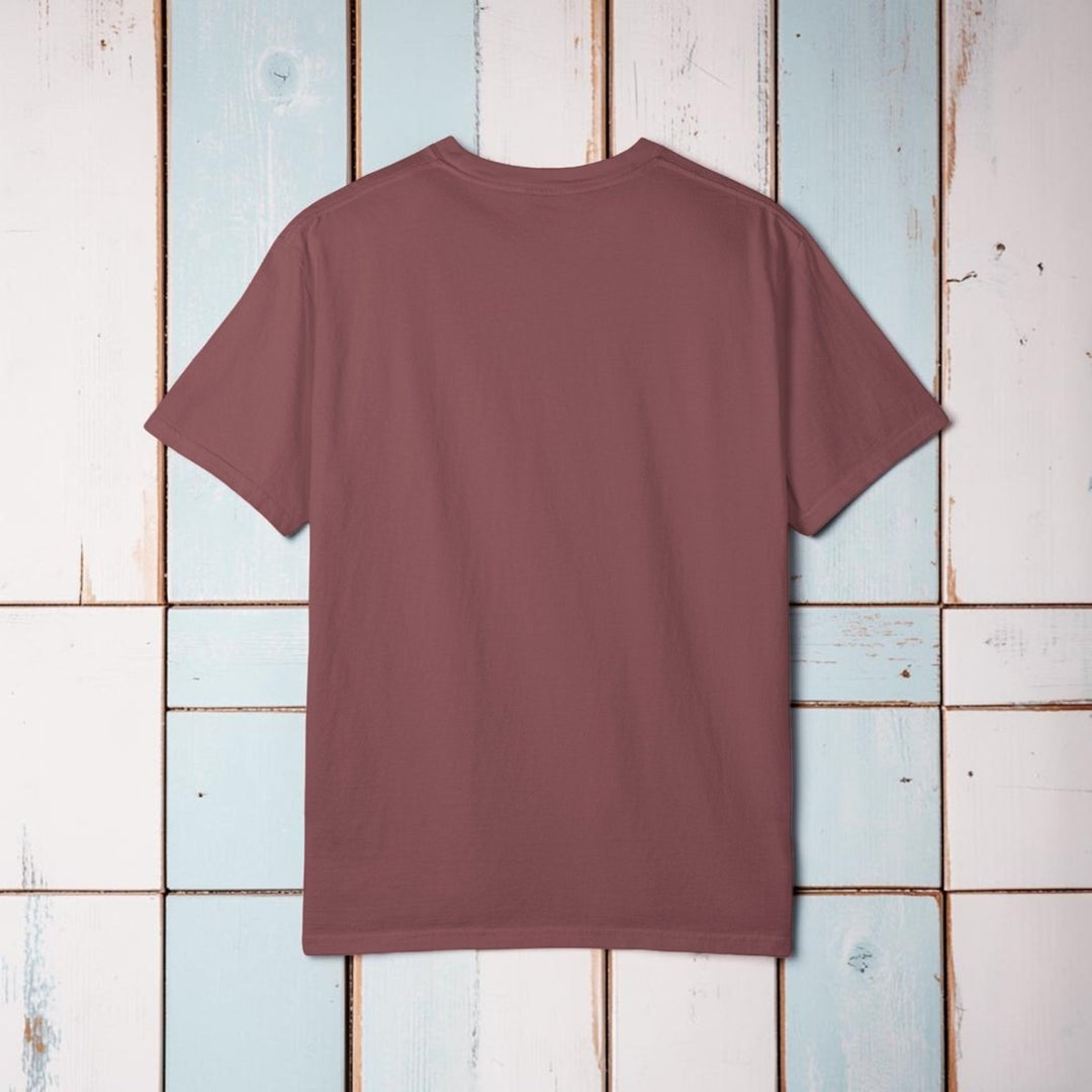 Five Tides V Logo Tee | Garment-Dyed Vintage Coastal Crew - FIVE TIDES APPAREL