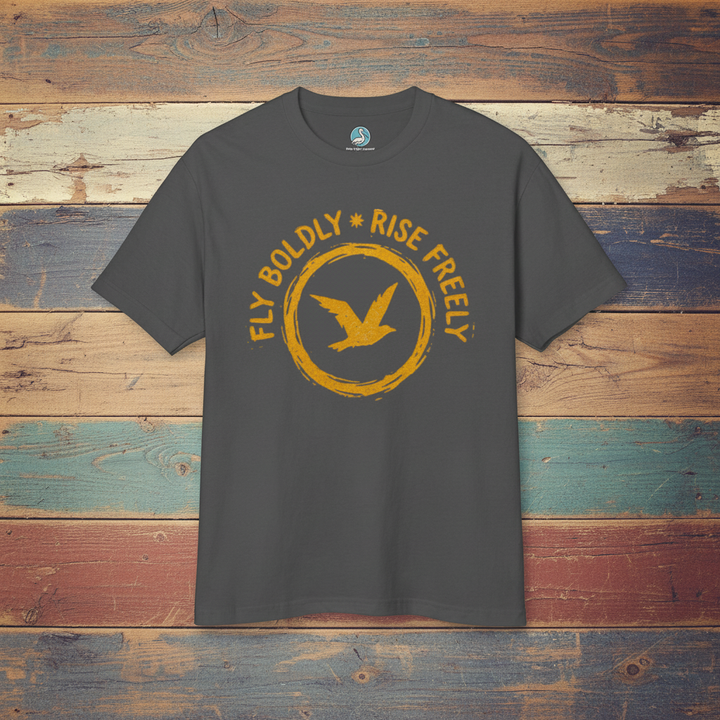 Fly Boldly Tee - Coastal Background 1