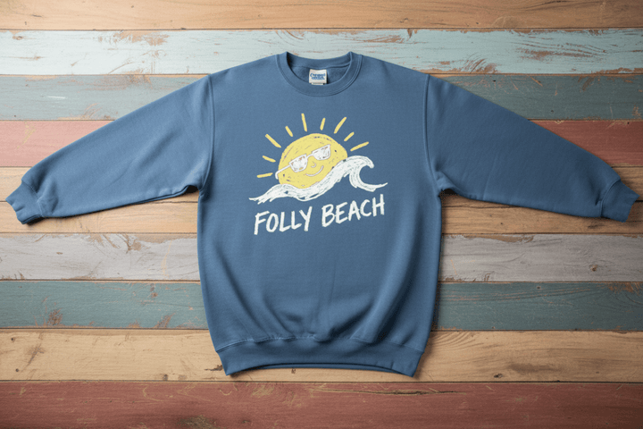 Folly Beach Steel Blue Front