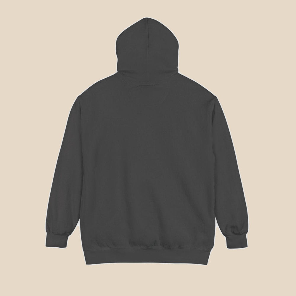 Hatteras Lighthouse hoodie — back view of this coastal graphic pullover by Five Tides Apparel