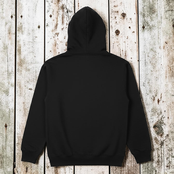Charcoal VW surf van hoodie back - white background