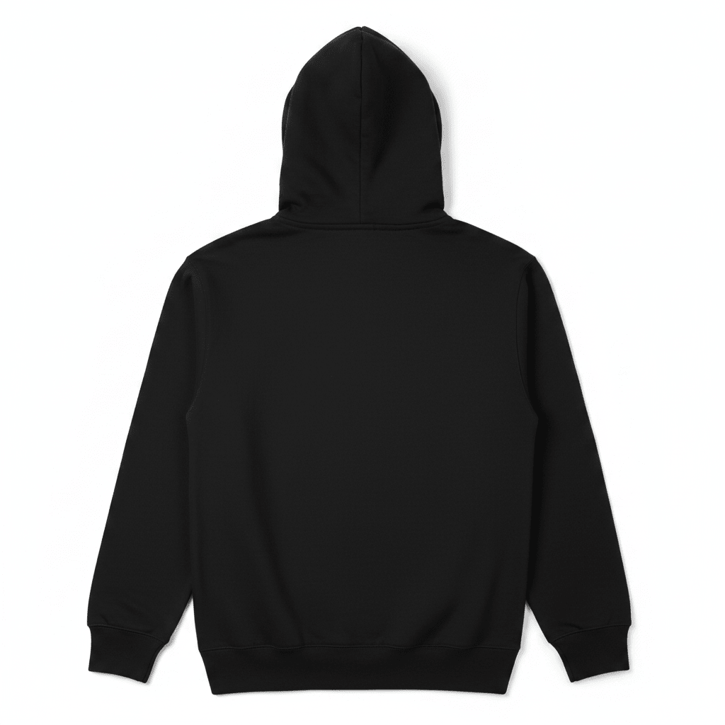Charcoal VW surf van hoodie back - white background