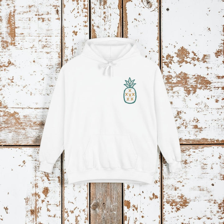 White Salt Rooted hoodie front - white background