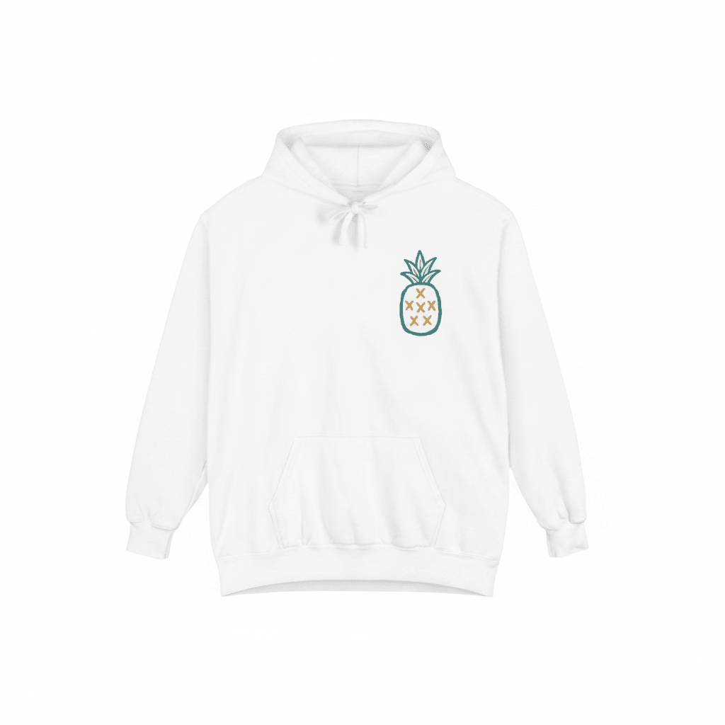 White Salt Rooted hoodie front - white background