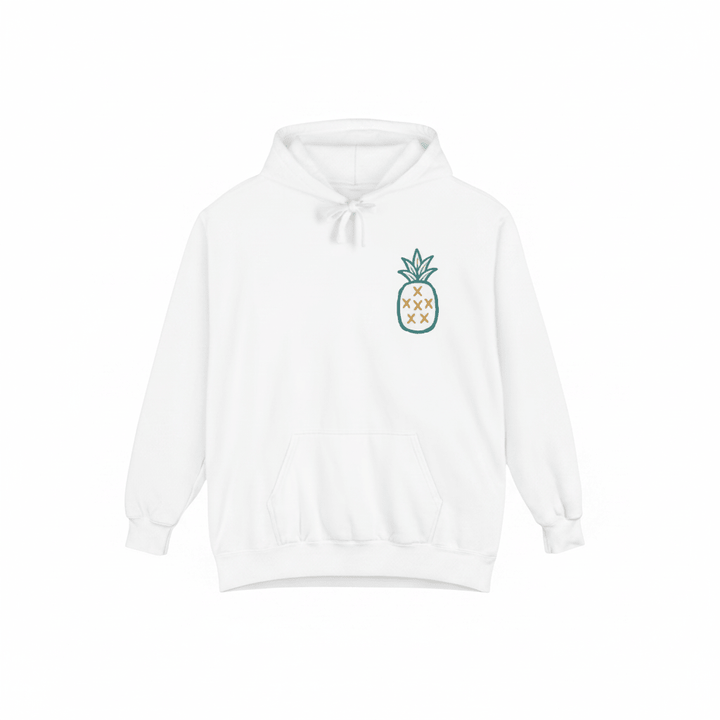 White Salt Rooted hoodie front - white background