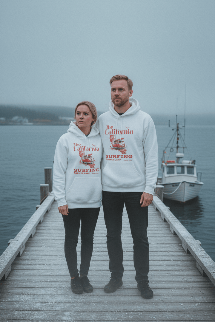 Couple lifestyle - Maine winter dock