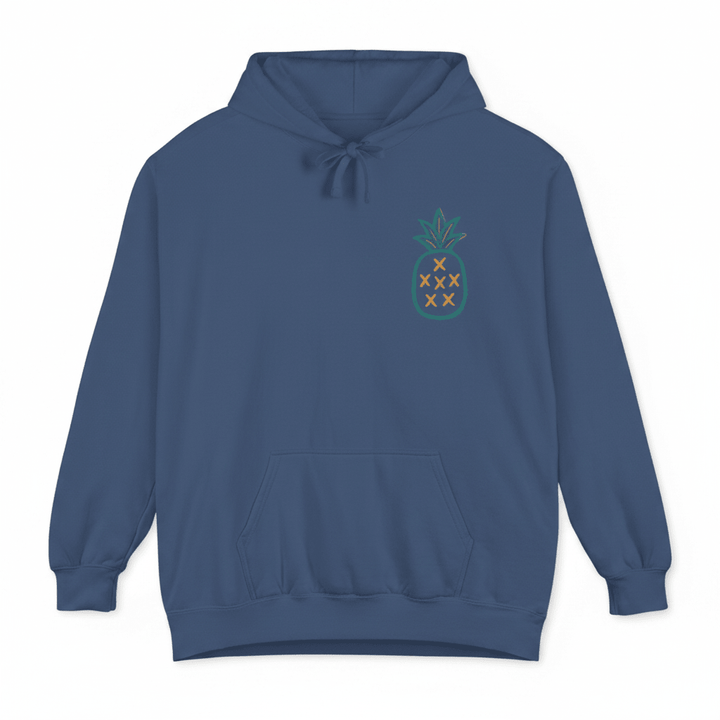 Blue Salt Rooted hoodie front - white background
