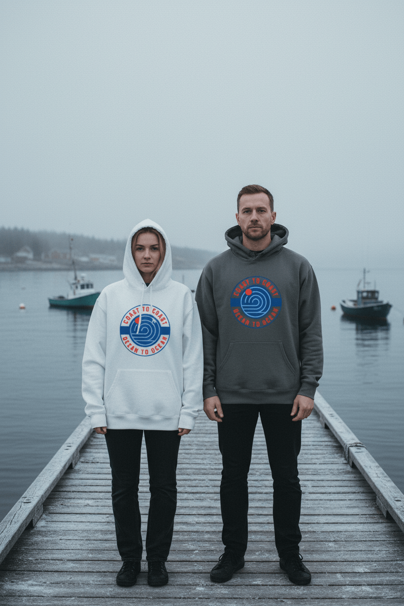 Couple lifestyle - Maine winter dock