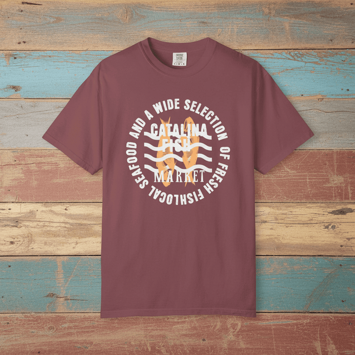 Catalina Fish Market Select Graphic Tee — Brick on Colorful Driftwood