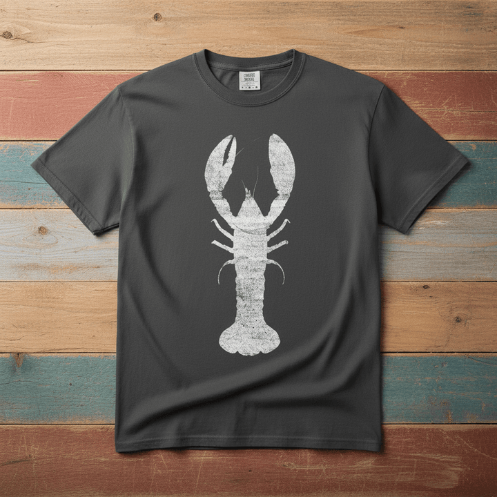 Vintage Wood Faded Lobster Graphic Tee — Pepper on Colorful Driftwood