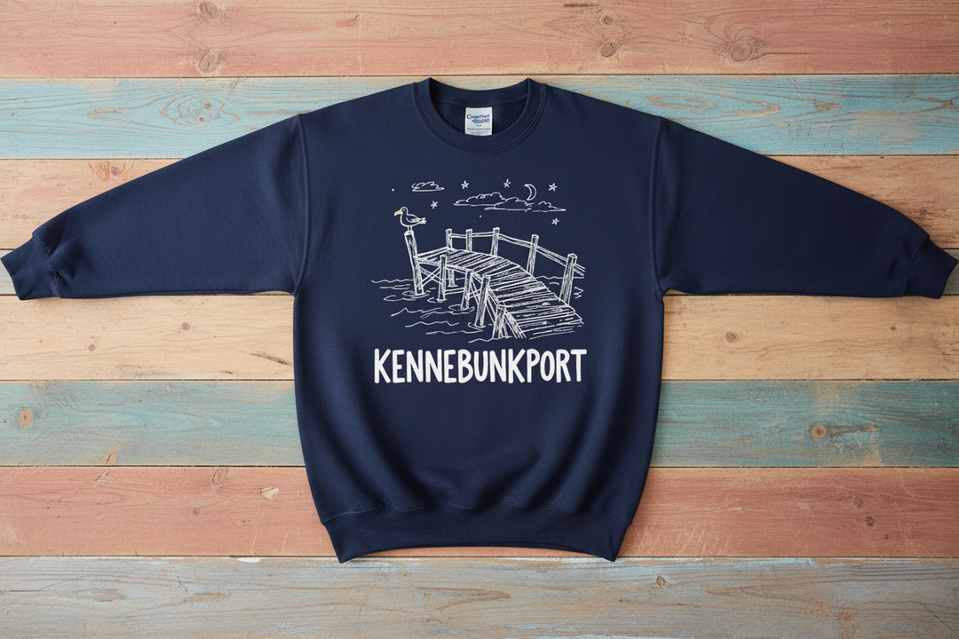 Kennebunkport Navy Flat Lay
