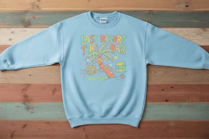Tiki Bar Sky Blue Front