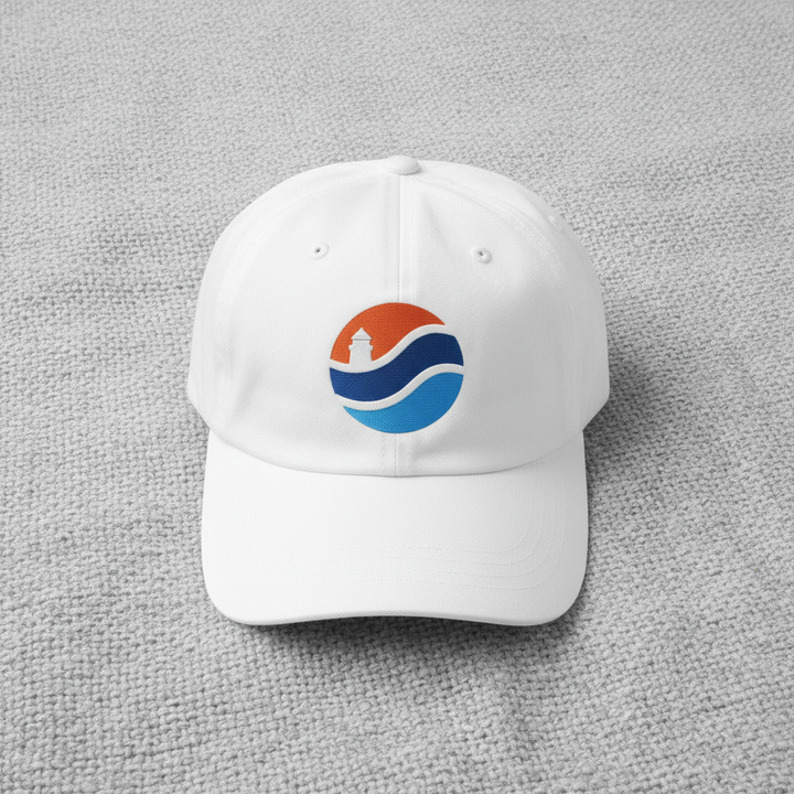 Lighthouse &amp; Wave Dad Cap — Beach Blanket 2