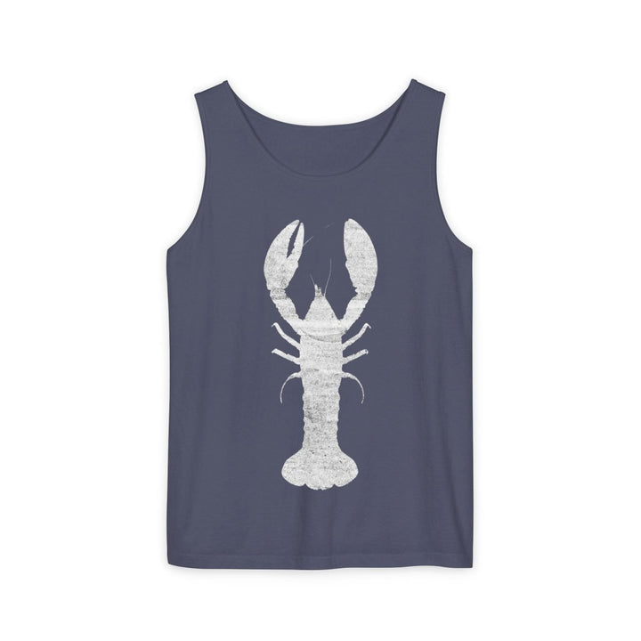Lobster Silhouette Tank | Garment-Dyed Coastal Graphic Tank Top - FIVE TIDES APPAREL