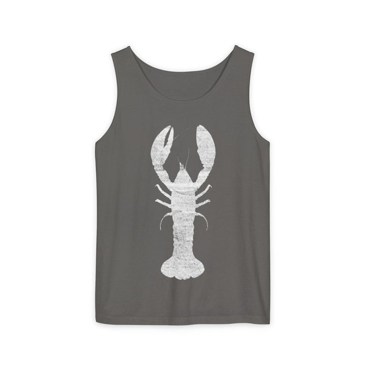 Lobster Silhouette Tank | Garment-Dyed Coastal Graphic Tank Top - FIVE TIDES APPAREL