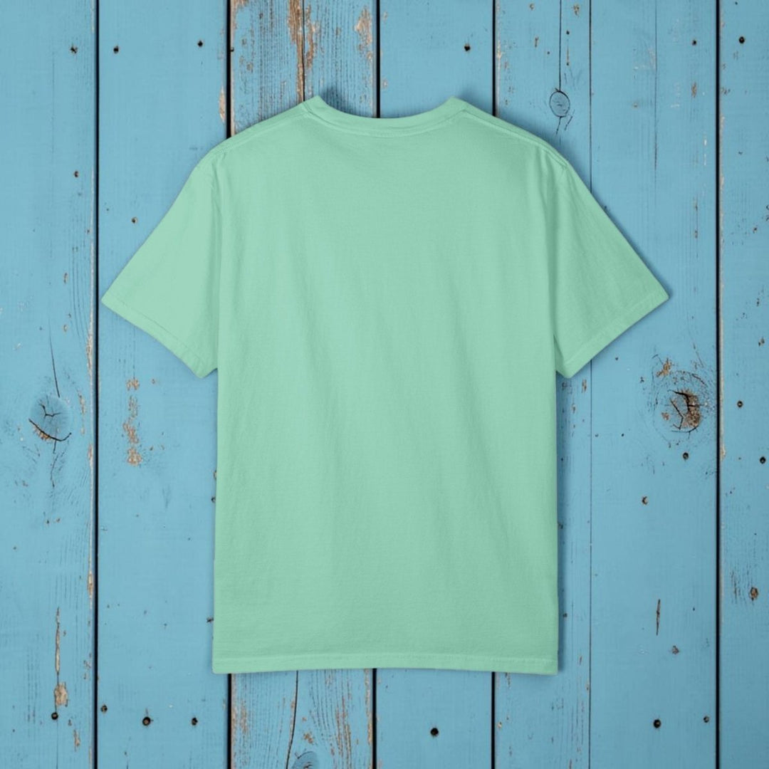 Make Waves Whale Tee | Garment-Dyed Vintage Sun-Faded Graphic - FIVE TIDES APPAREL