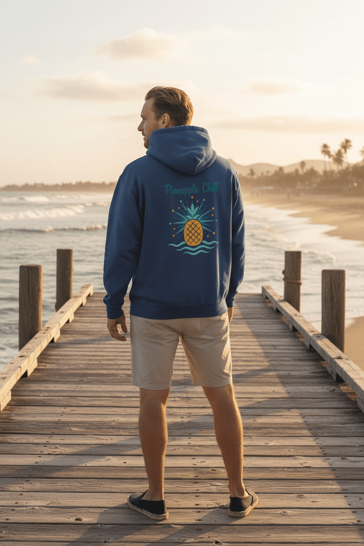 Male Lifestyle - Indigo Pineapple Hoodie