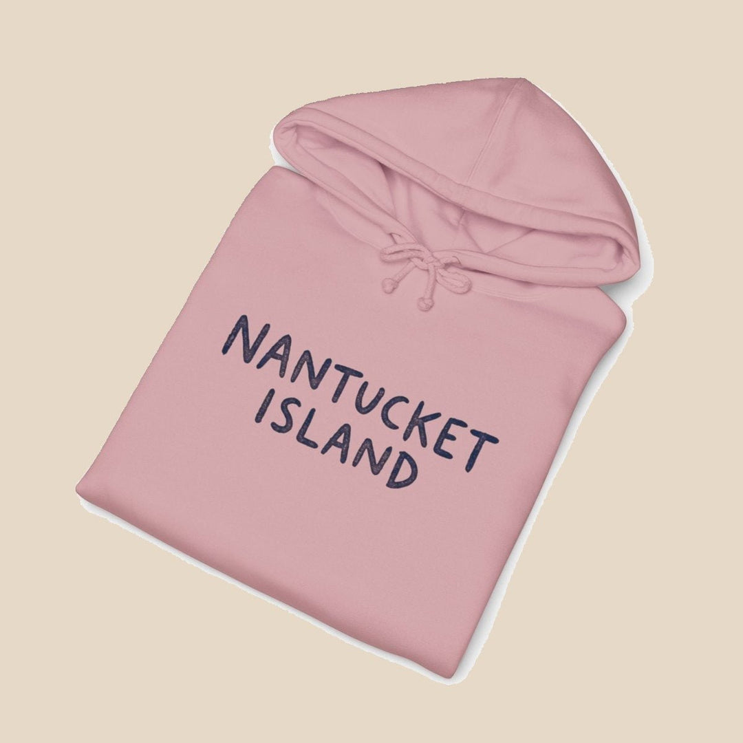Nantucket Island Shell hoodie — scallop shell graphic pullover by Five Tides Apparel, view 13 of 15