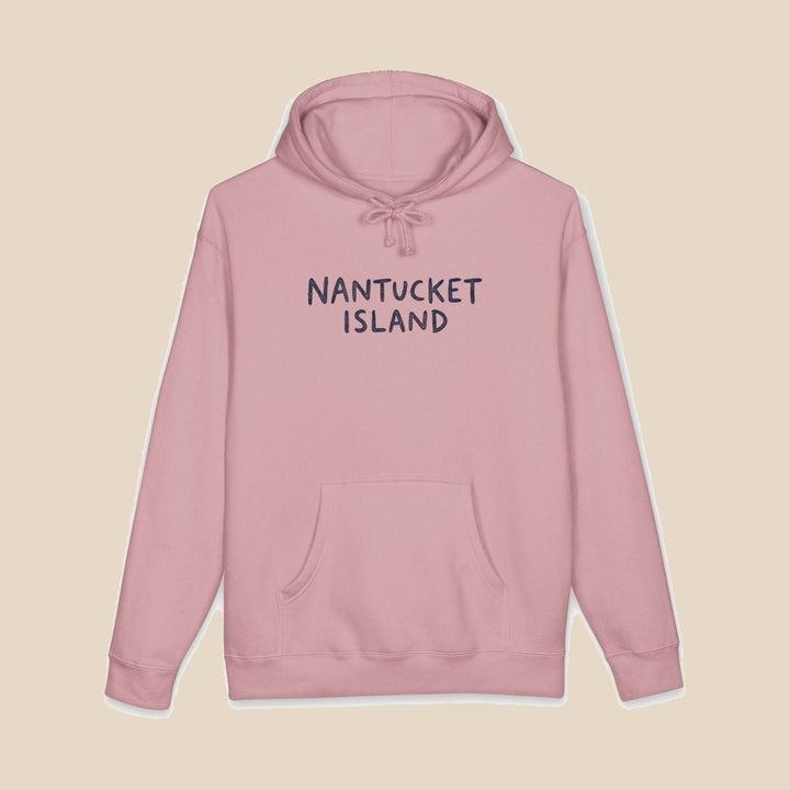 Nantucket Island Shell hoodie — scallop shell graphic pullover by Five Tides Apparel, view 3 of 15