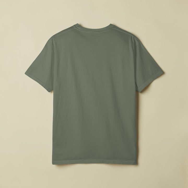 Green t-shirt on a white background
