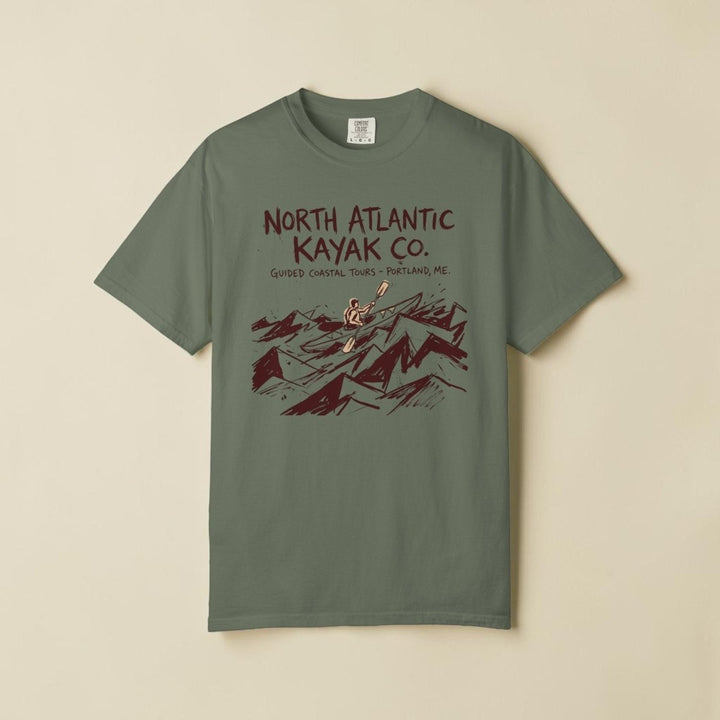 Purple t-shirt with a cat graphic and &