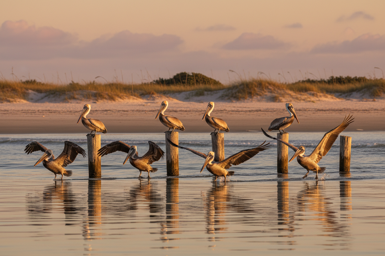 Pelicans Natural Habitat Conservation