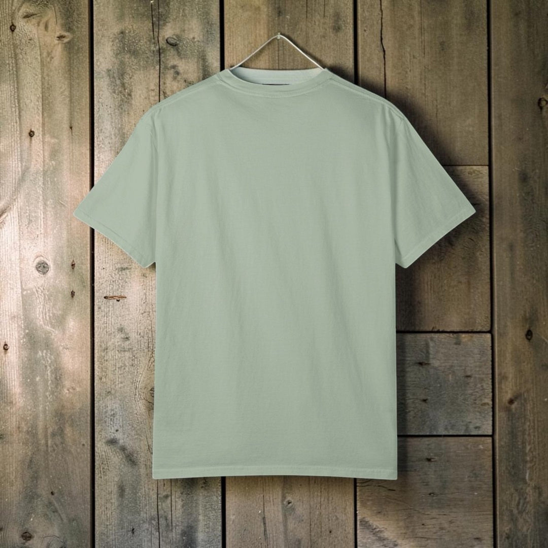 Light green t-shirt on a white background
