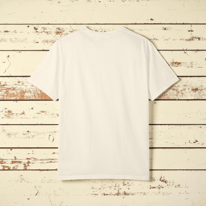 Beige t-shirt on a white background