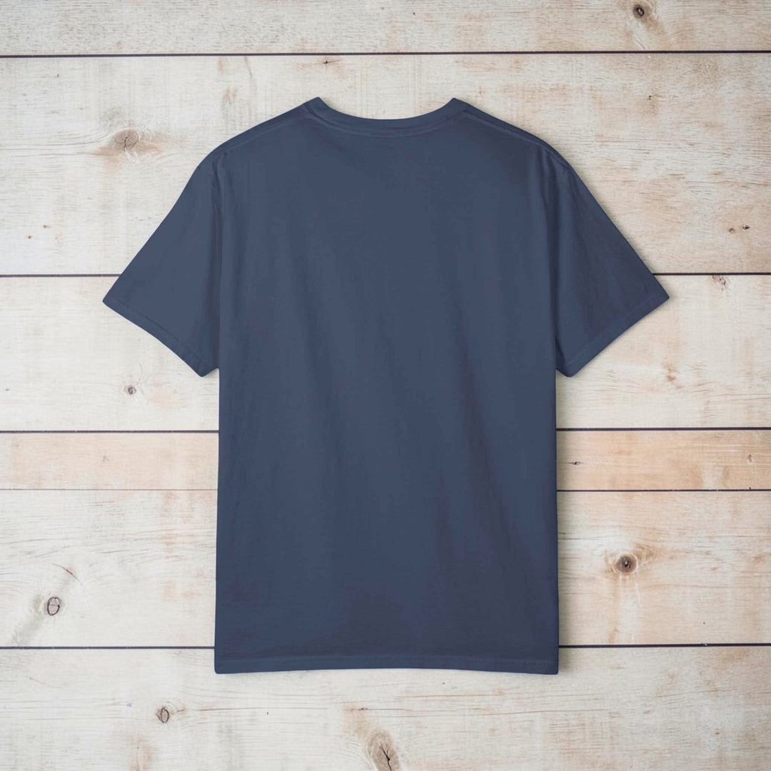 Guitar Palm Tree Graphic Art T‑Shirt - Five Tides Coastal Provisions Beach Vibe Cotton Tee