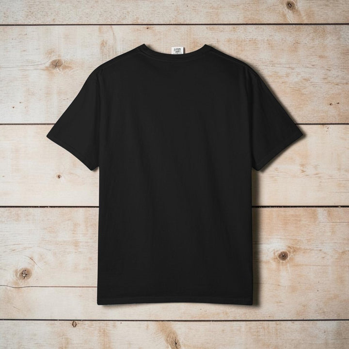 Guitar Palm Tree Graphic Art T‑Shirt - Five Tides Coastal Provisions Beach Vibe Cotton Tee - FIVE TIDES APPAREL