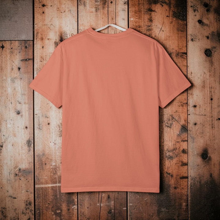 Red Tiki Skull Tee | Five Tides Garment-Dyed Surf Graphic - FIVE TIDES APPAREL