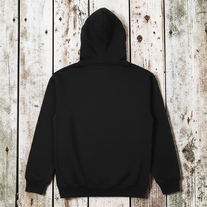 Charcoal VW surf van hoodie back - white background