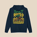 Salt Rooted hoodie — plant roots graphic pullover by Five Tides Apparel, view 3 of 10