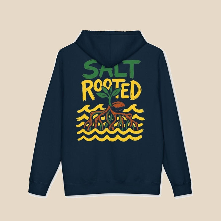 Salt Rooted hoodie — plant roots graphic pullover by Five Tides Apparel, view 3 of 10