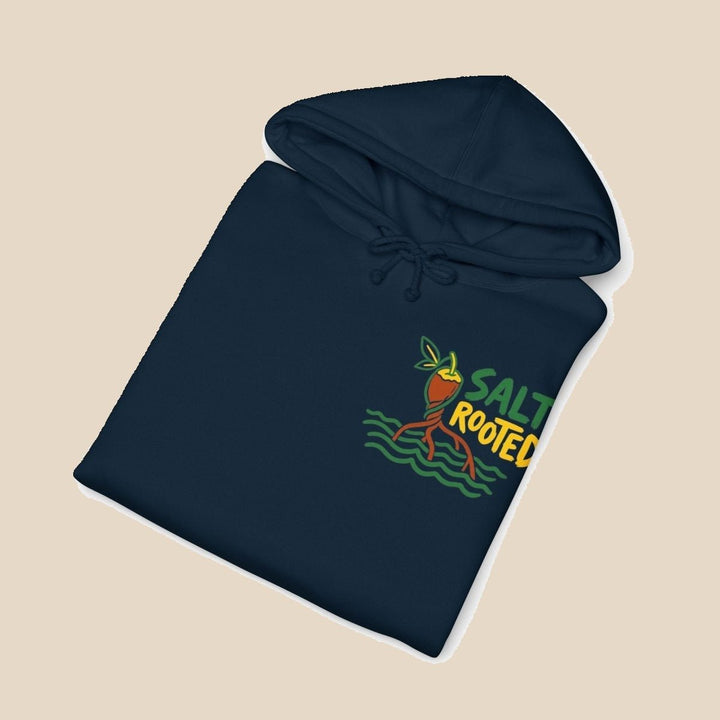 Salt Rooted hoodie — plant roots graphic pullover by Five Tides Apparel, view 4 of 10