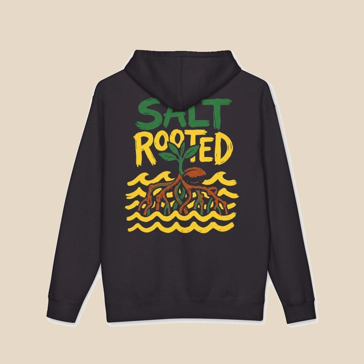 Salt Rooted hoodie — plant roots graphic pullover by Five Tides Apparel, view 7 of 10
