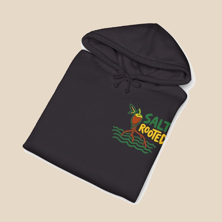 Salt Rooted hoodie — plant roots graphic pullover by Five Tides Apparel, view 8 of 10