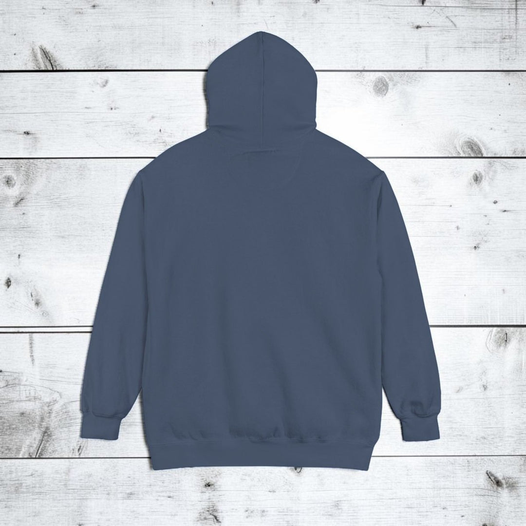 Blue hoodie on a white background