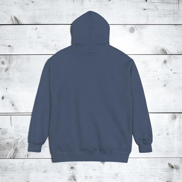 Blue hoodie on a white background