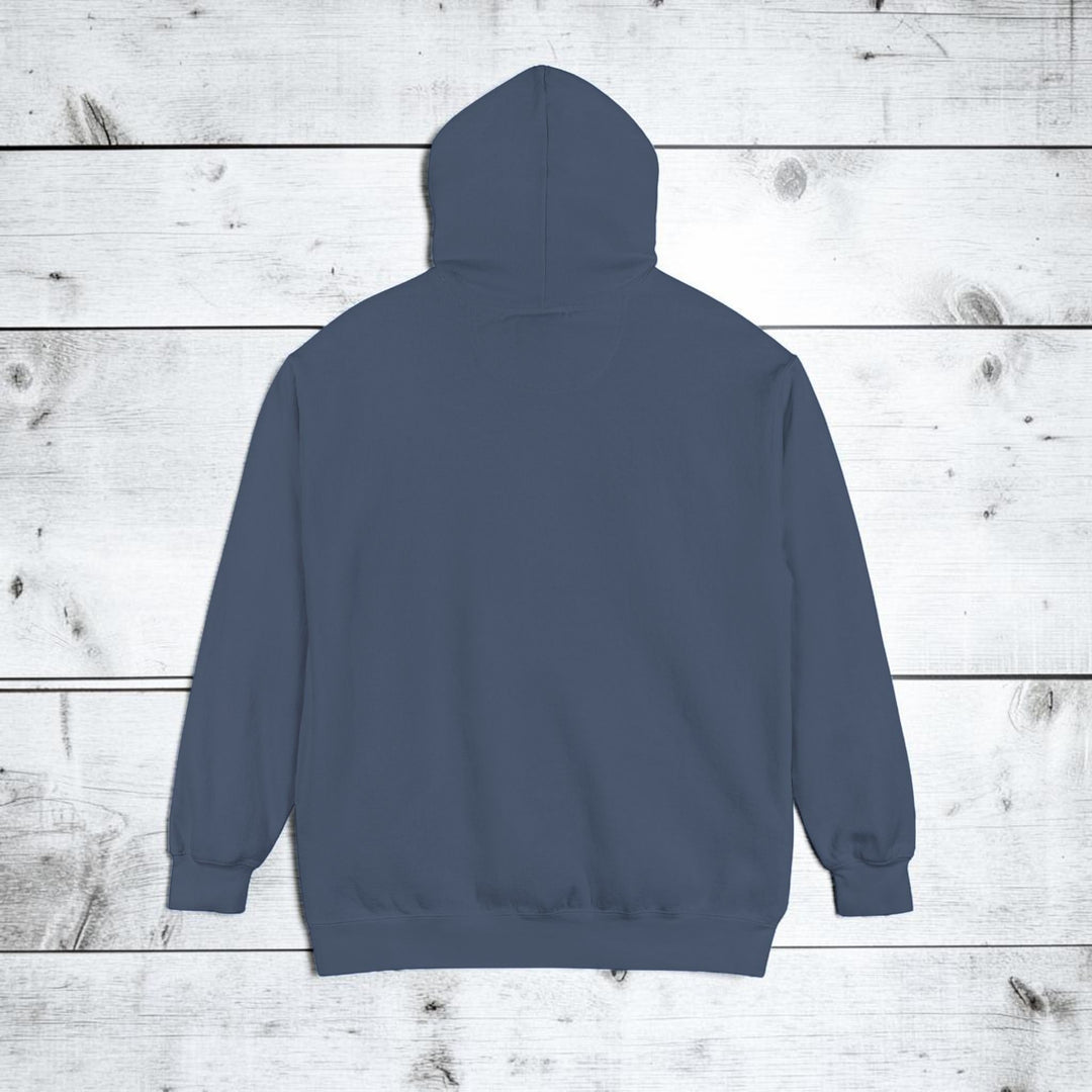 Blue hoodie on a white background