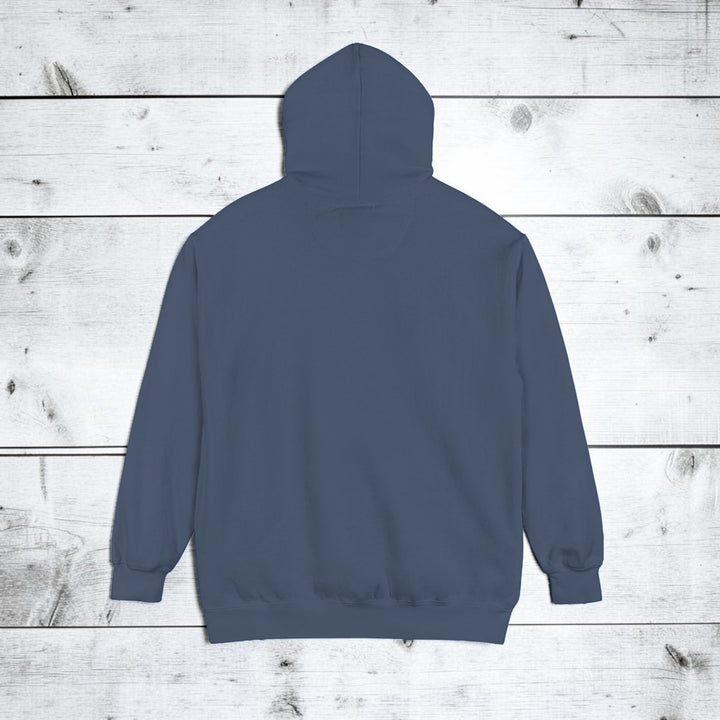 Blue hoodie on a white background