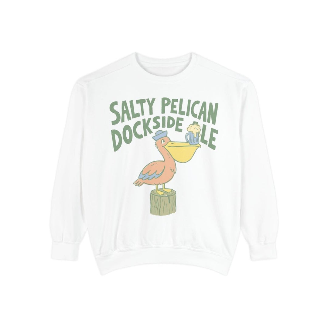 Salty Pelican Dockside Crewneck Sweatshirt - FIVE TIDES APPAREL