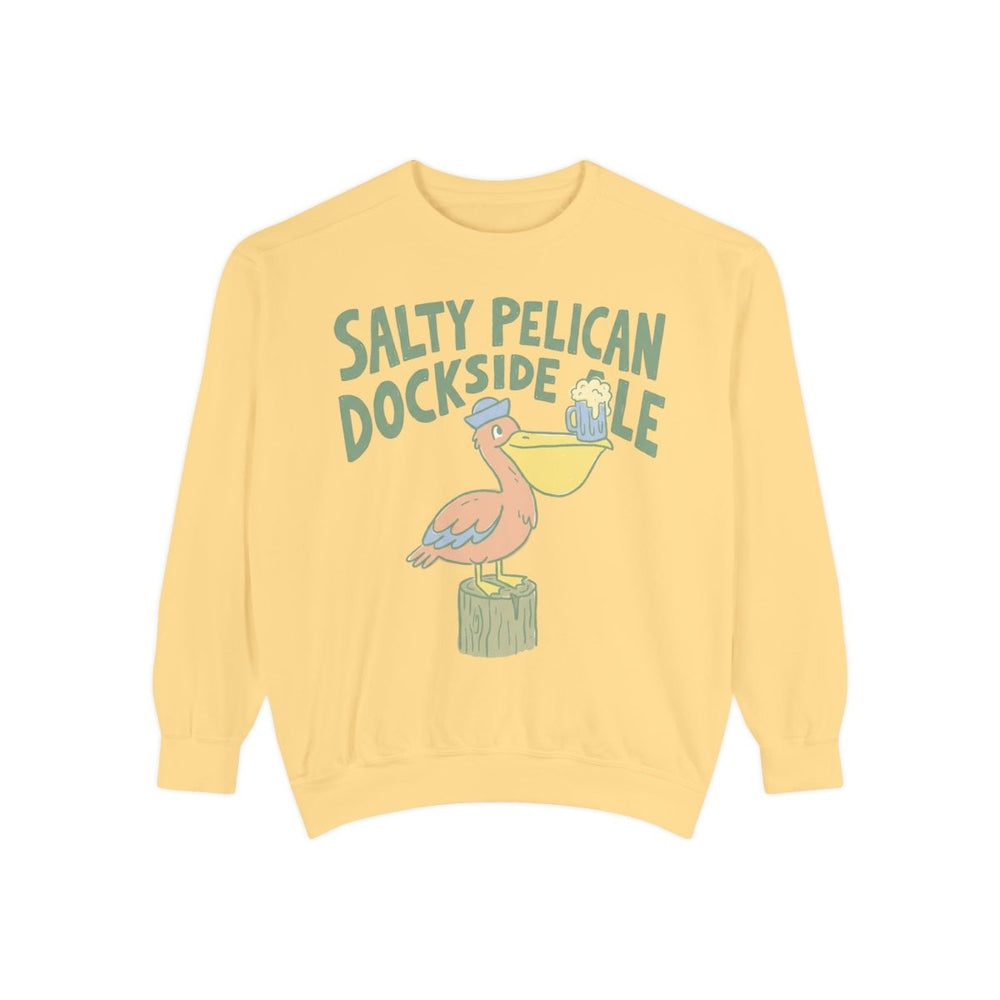 Salty Pelican Dockside Crewneck Sweatshirt - FIVE TIDES APPAREL
