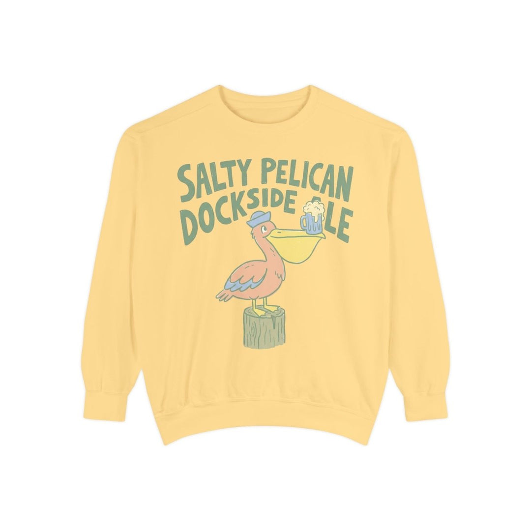 Salty Pelican Dockside Crewneck Sweatshirt - FIVE TIDES APPAREL
