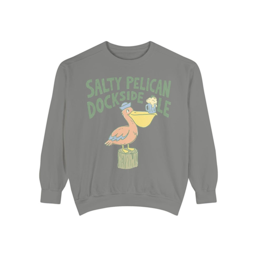 Salty Pelican Dockside Crewneck Sweatshirt - FIVE TIDES APPAREL