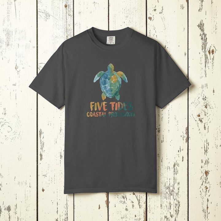 Sea Turtle Coastal Custom Graphic T-Shirt - Five Tides Vintage Beach Tee