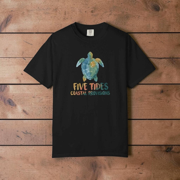 Sea Turtle Coastal Custom Graphic T-Shirt - Five Tides Vintage Beach Tee